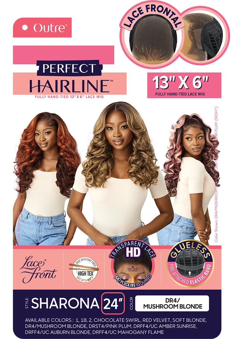 Outre Perfect Hairline 360 Frontal Lace 13"x 6" HD Transparent Lace Front Wig Sharona QLPHLSHR - Elevate Styles