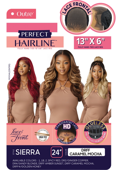 Outre Perfect Hairline 360 Frontal Lace 13"x 6" HD Transparent Lace Front Wig Sierra - Elevate Styles
