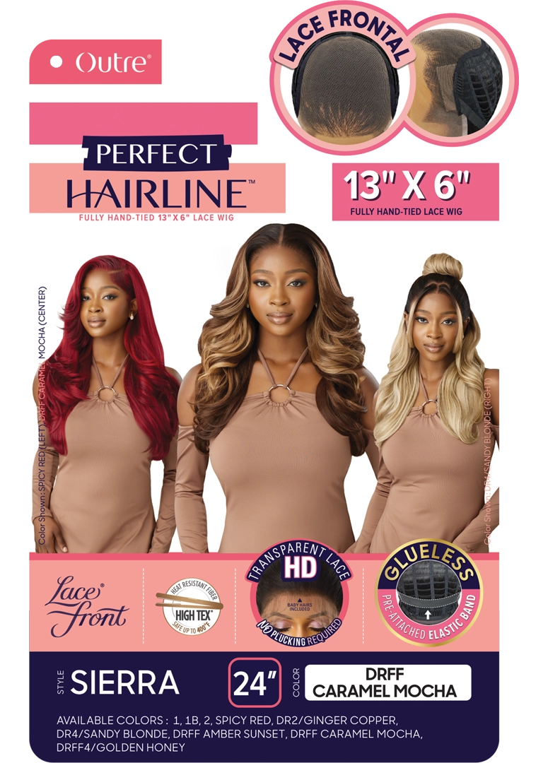 Outre Perfect Hairline 360 Frontal Lace 13"x 6" HD Transparent Lace Front Wig Sierra - Elevate Styles