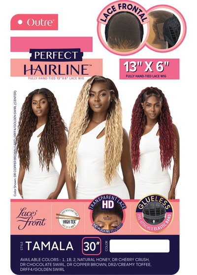 Outre Perfect Hairline 360 Frontal Lace 13"x 6" HD Transparent Lace Front Wig Tamala - Elevate Styles
