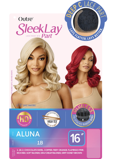Outre SleekLay Synthetic Lace Front Wig Aluna - Elevate Styles

