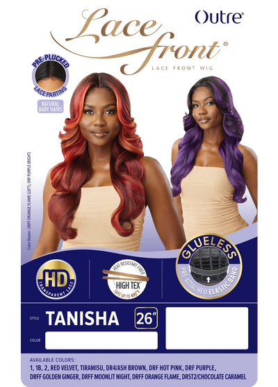 Outre Synthetic Glueless HD Transparent Lace Front Wig Tanisha - Elevate Styles
