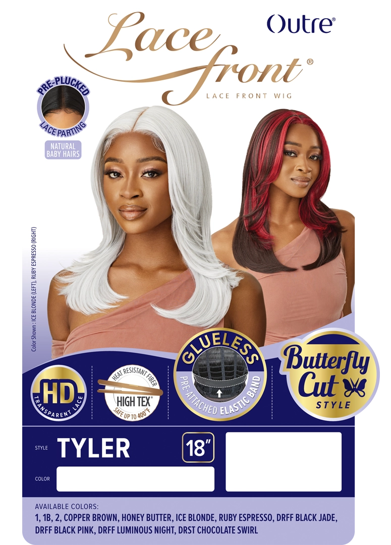 Outre Synthetic Glueless HD Transparent Lace Front Wig Tyler - Elevate Styles
