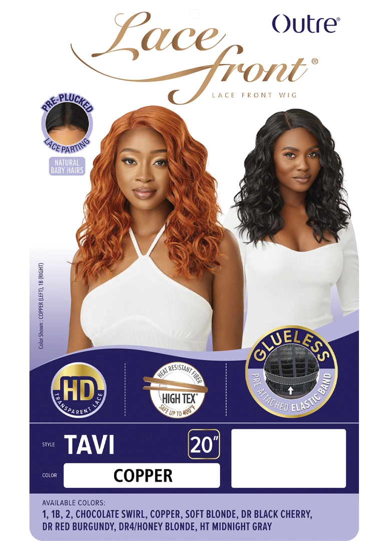 Outre Synthetic Sleek Lay Part HD Transparent Lace Front Wig Tavi - Elevate Styles