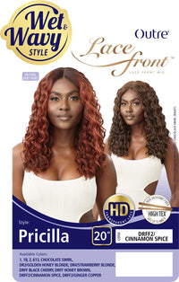 Thumbnail for Outre Synthetic Wet N Wavy HD Transparent Lace Front Wig Pricilla - Elevate Styles