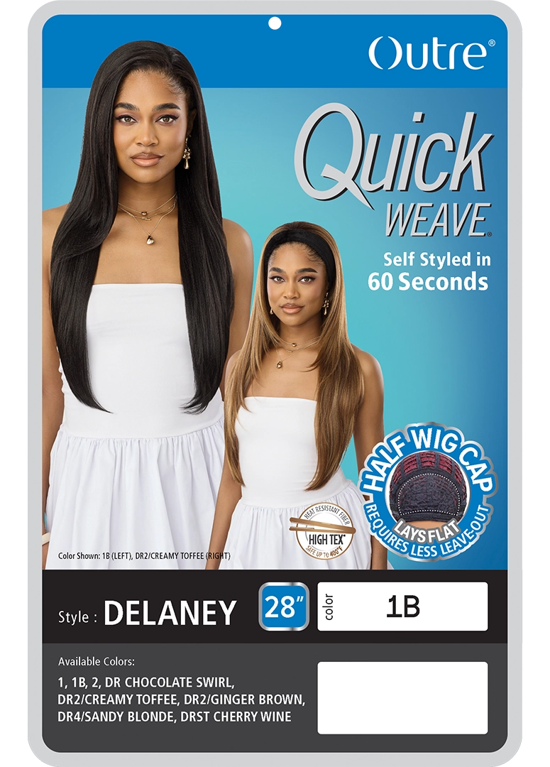 Outre Quick Weave Synthetic Half Wig Delaney QSDEL