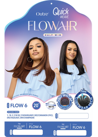 Thumbnail for Outre Quick Weave FlowAir Half Wig Flow 6 QSFFLO6