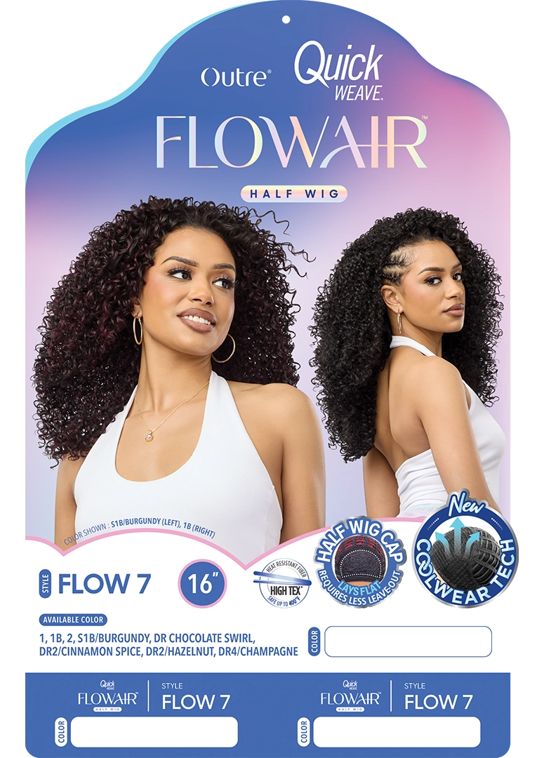 Outre Quick Weave FlowAir Half Wig Flow 7 QSFFLO7