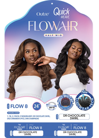 Thumbnail for Outre Quick Weave FlowAir Half Wig Flow 8 QSFFLO8
