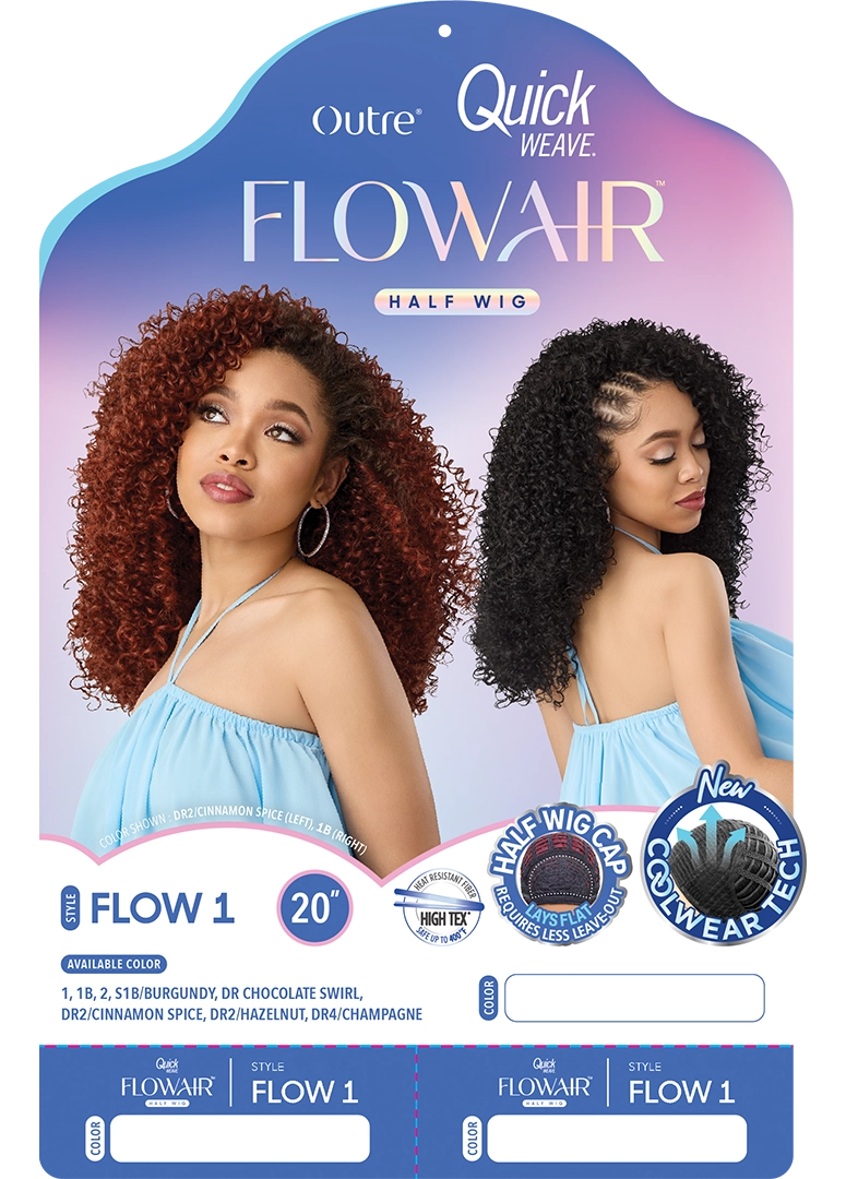 Outre Quick Weave FlowAir Half Wig Flow 1 QSFFLO1 - Elevate Styles