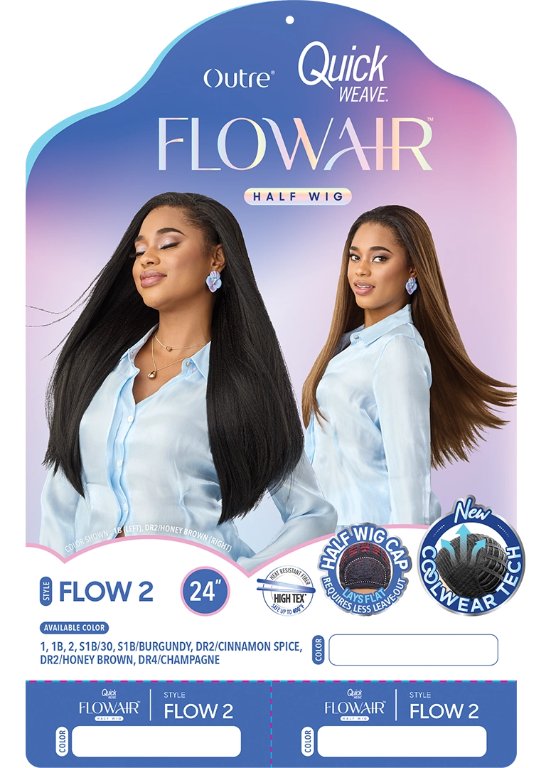 Outre Quick Weave FlowAir Half Wig Flow 2 QSFFLO2 - Elevate Styles
