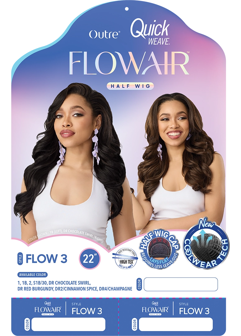 Outre Quick Weave FlowAir Half Wig Flow 3 QSFFLO3 - Elevate Styles