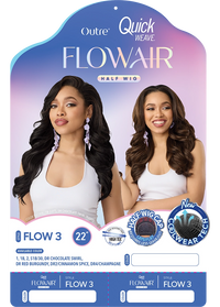 Thumbnail for Outre Quick Weave FlowAir Half Wig Flow 3 QSFFLO3 - Elevate Styles
