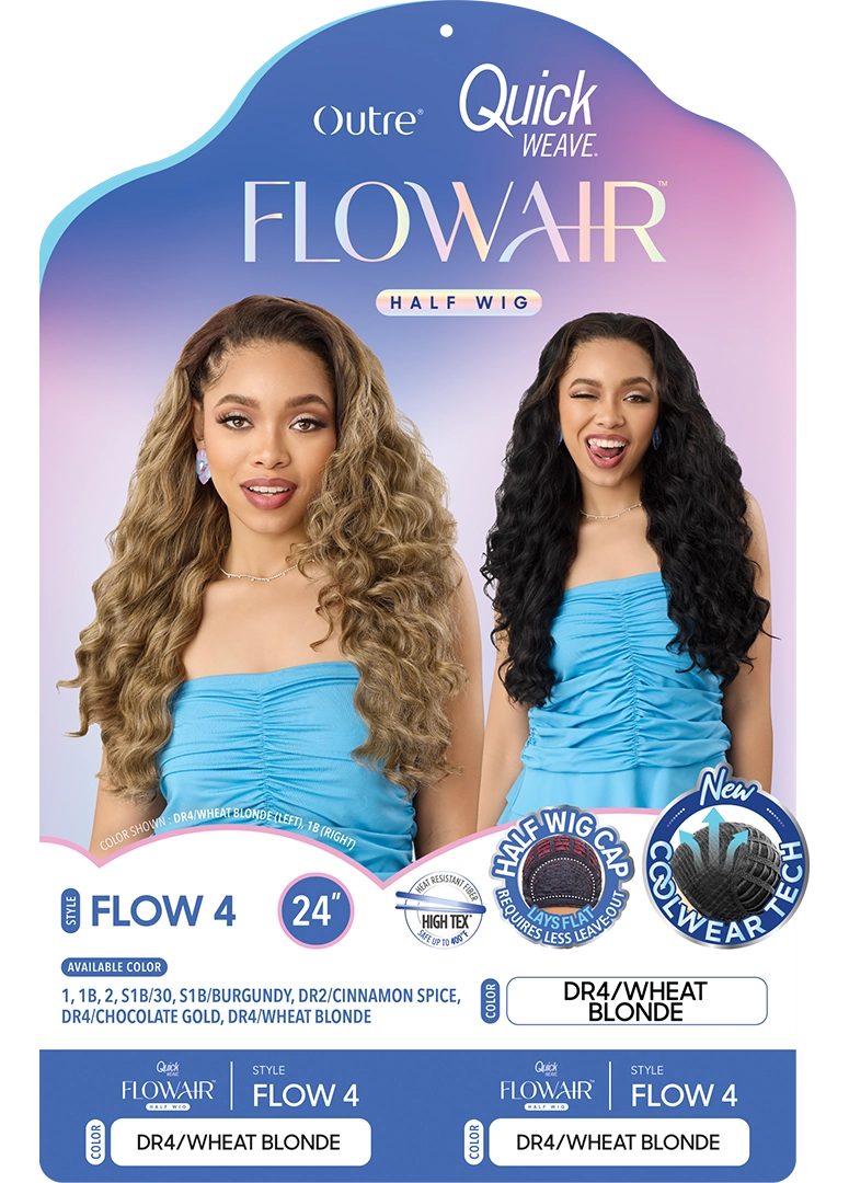 Outre Quick Weave FlowAir Half Wig Flow 4 QSFFLO4 - Elevate Styles