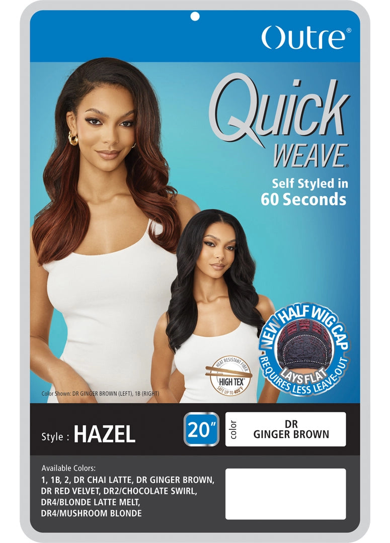 Outre QuickWeave Half Wig Hazel - Elevate Styles