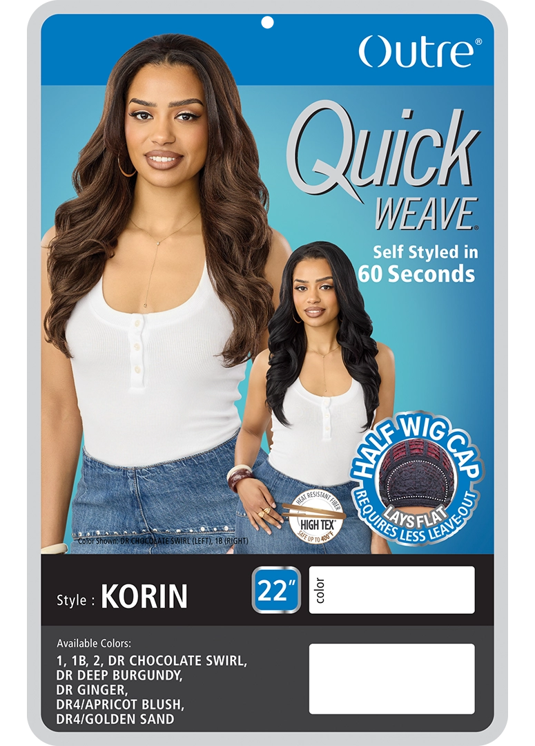 Outre Quick Weave Synthetic Half Wig Korin QSKOR