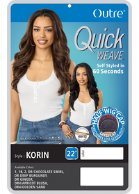 Thumbnail for Outre Quick Weave Synthetic Half Wig Korin QSKOR