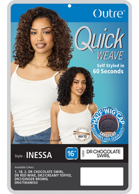 Thumbnail for Outre Quick Weave Synthetic Half Wig Inessa QSINS