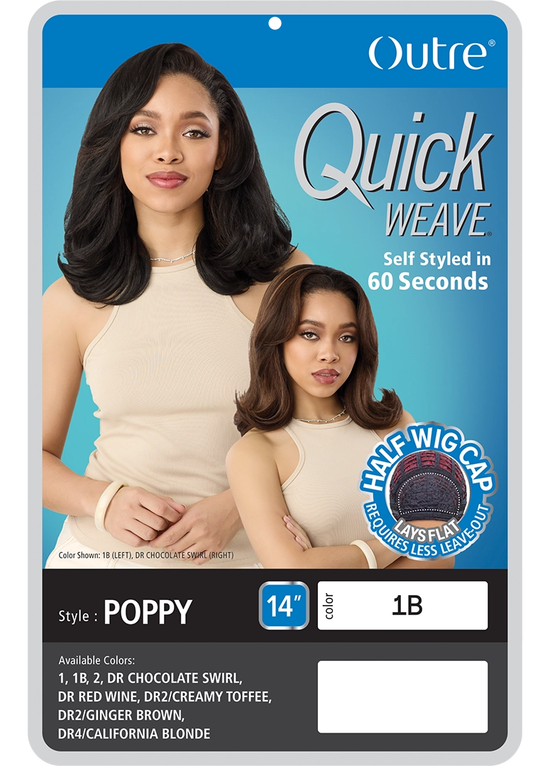 Outre Quick Weave Synthetic Half Wig Poppy QSPOP - Elevate Styles