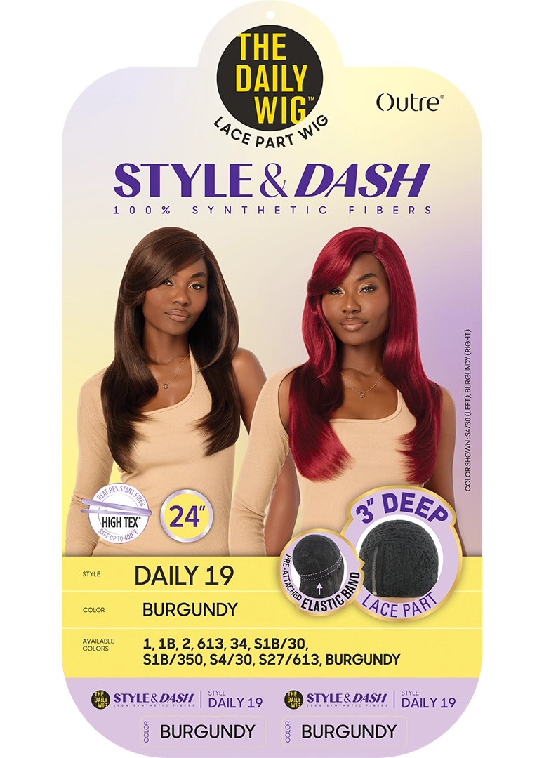 Outre The Daily Wig Style and Dash Lace Part Wig Daily 19 24 Inch QPDSDAI19