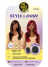 Thumbnail for Outre The Daily Wig Style and Dash Lace Part Wig Daily 19 24 Inch QPDSDAI19