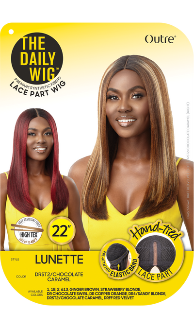 Outre The Daily Wig Premium Synthetic Hand-Tied Lace Part Wig Lunette - Elevate Styles
