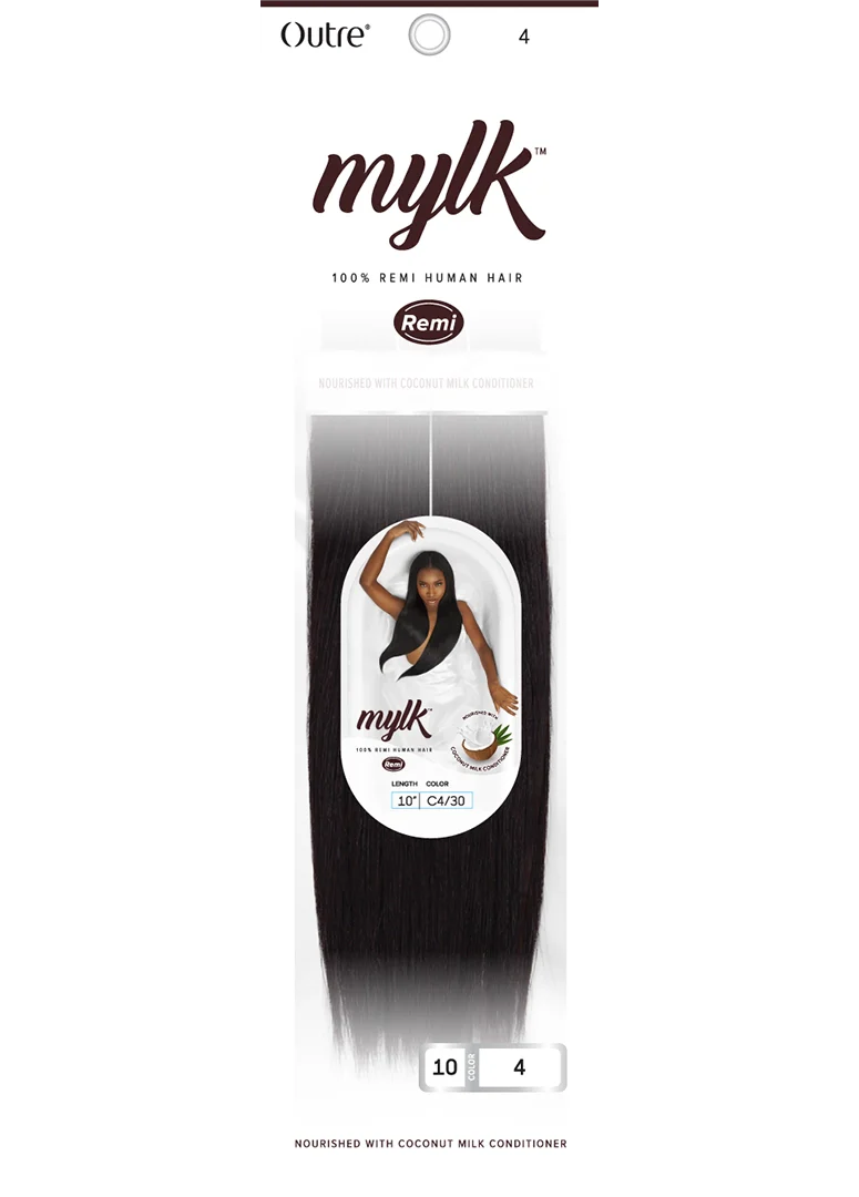 Outre MYLK 100% Remi Human Hair - Silky Straight 10"-18" - Elevate Styles