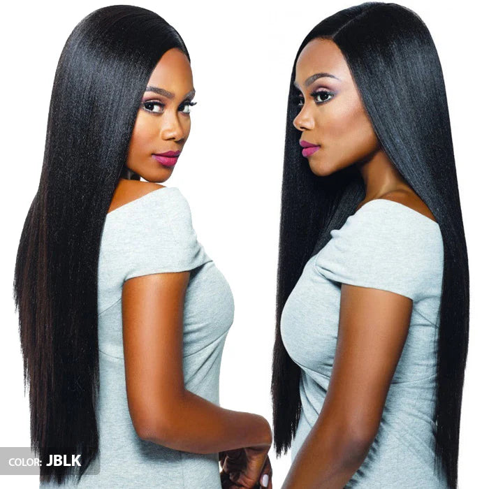 Outre Premium Purple Pack 100% Human Hair Blend 4" Closure Virgin Sleek Pressed 18" 20" 22" - Elevate Styles