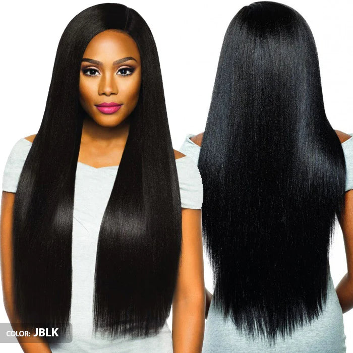 Outre Premium Purple Pack 100% Human Hair Blend 4" Closure Virgin Sleek Pressed 18" 20" 22" - Elevate Styles