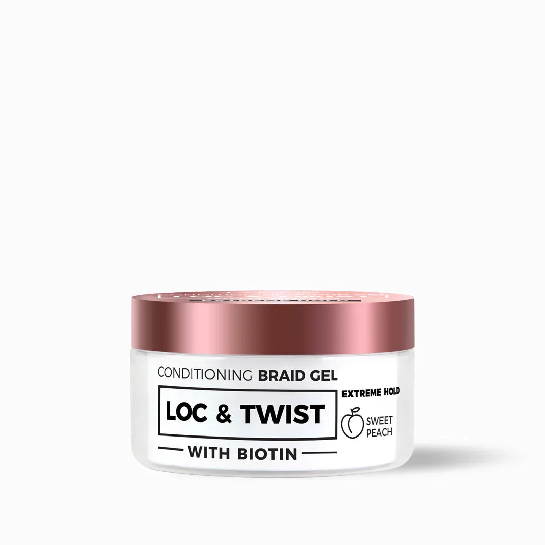 Loc & Twist Conditioning Braid Gel – Sweet Peach (Extreme Hold) 5.07 Oz - Elevate Styles