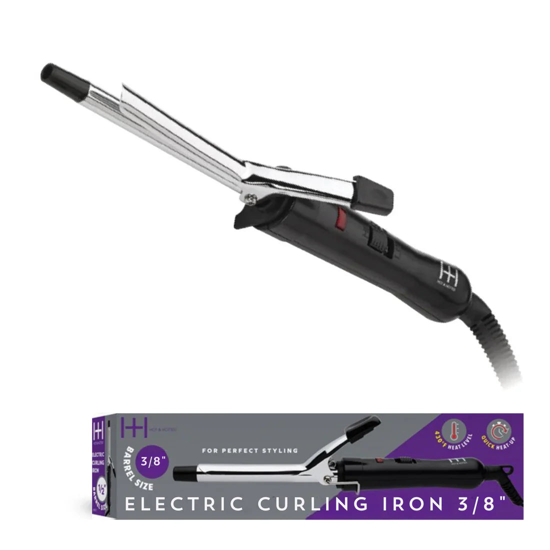 Hot & Hotter Electric Curling Iron 3/8” #5510 - Elevate Styles
