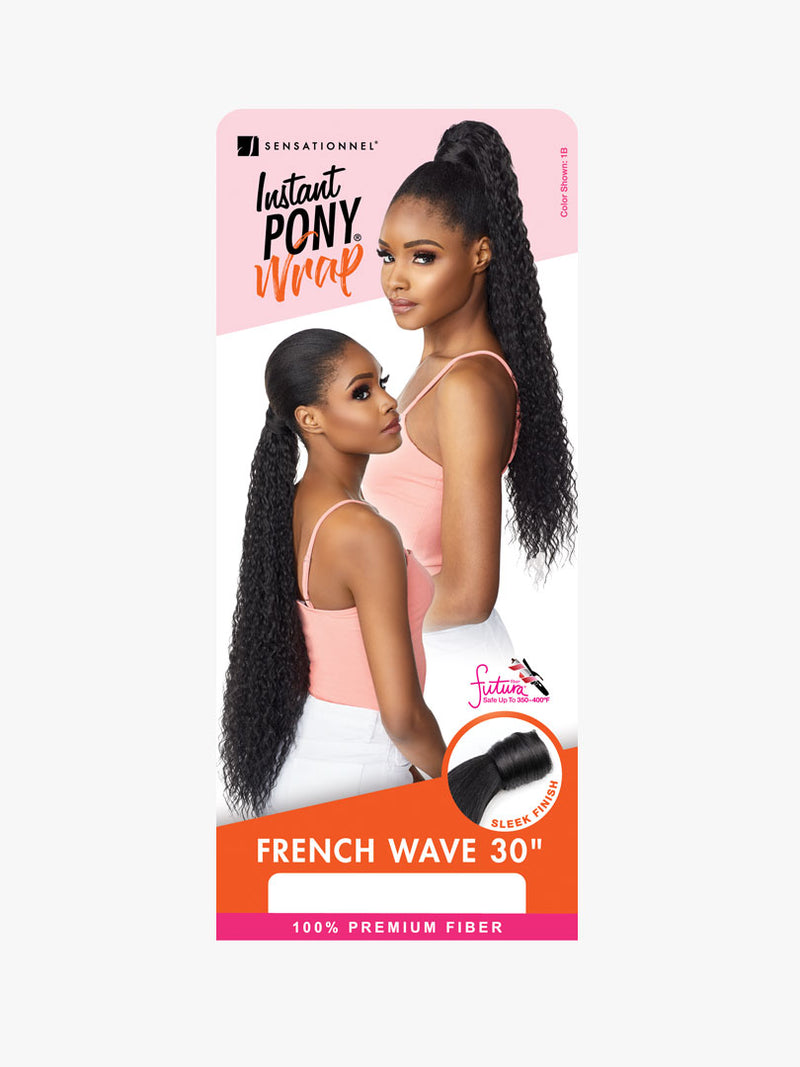 Sensationnel Instant Pony Wrap French Wave 30" ** LAST CALL - Elevate Styles