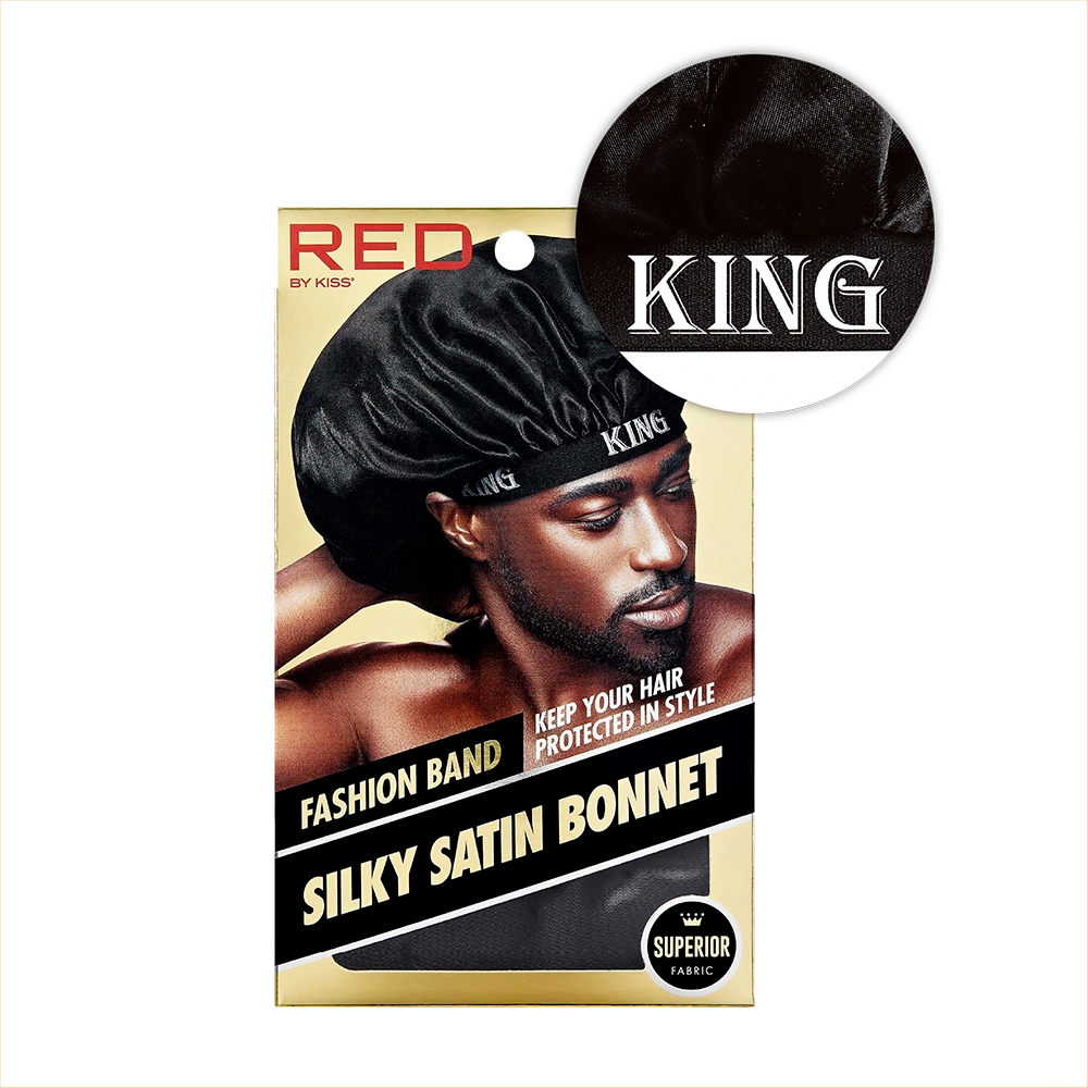 RED by Kiss Silky Satin Bonnet with KING Fashion Band – HD212 - Elevate Styles