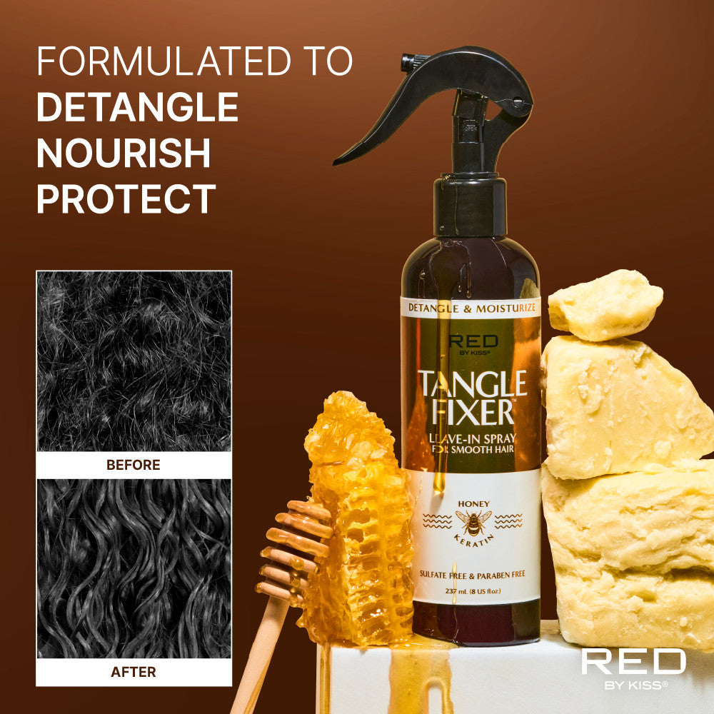 Red by Kiss Tangle Fixer Honey Keratin Leave-In Spray 8 fl. oz. - Elevate Styles
