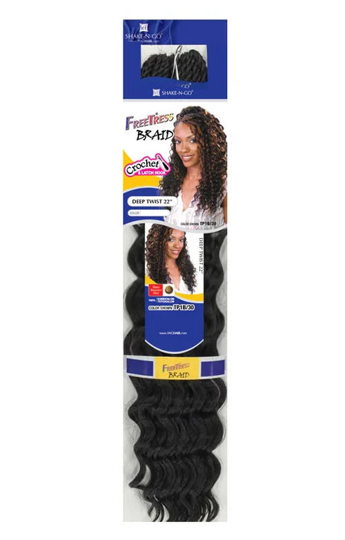 Freetress Crochet Braid - DEEP TWIST 22"