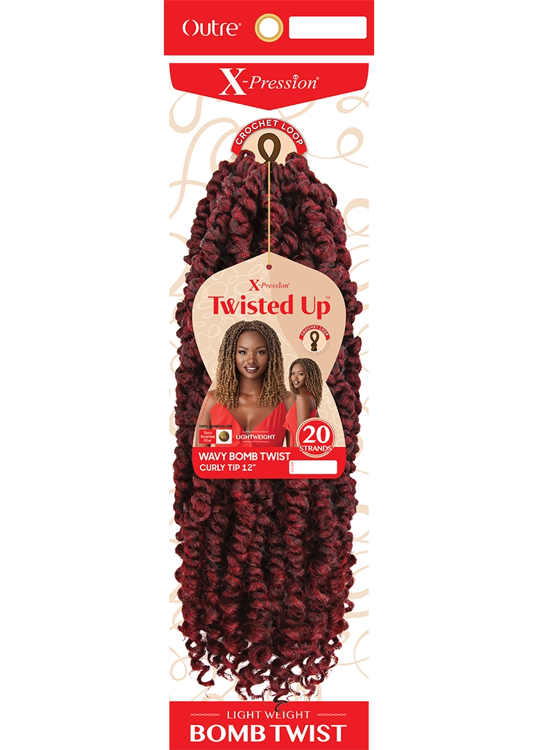Outre X-Pression Twisted Up Wavy Bomb Twist Curly Tip 12" - Elevate Styles