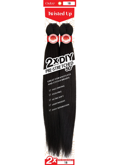Outre X-Pression Twisted Up 2X DIY Pre-Stretched 50" - Elevate Styles