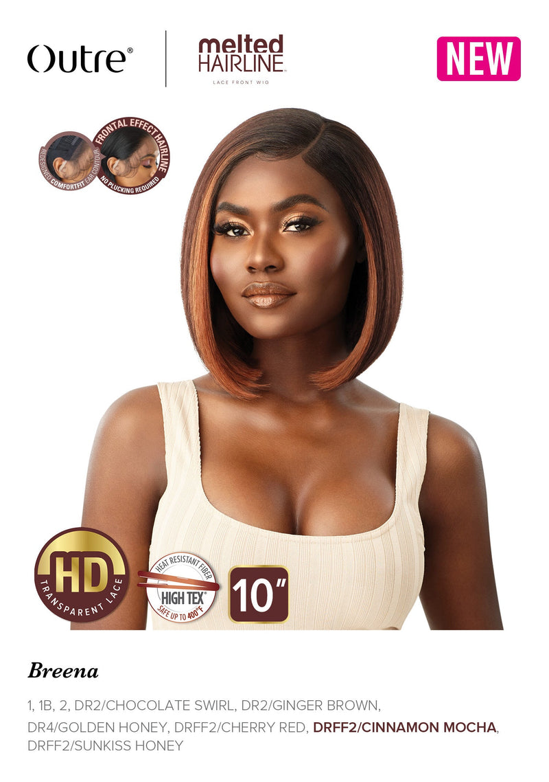 Outre Melted Hairline Collection - Swiss Lace Front Wig Breena 10" - Elevate Styles