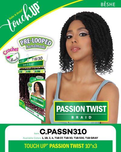 Beshe Belle & Braid Touch Up Pre-Looped Handmade Passion Twist Braid C.PASSN310 - Elevate Styles
