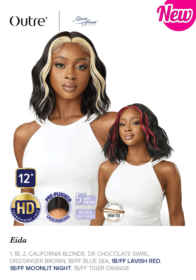 Outre HD Transparent Lace Pre-Plucked 5" Deep Part Lace Front Wig Eida - Elevate Styles