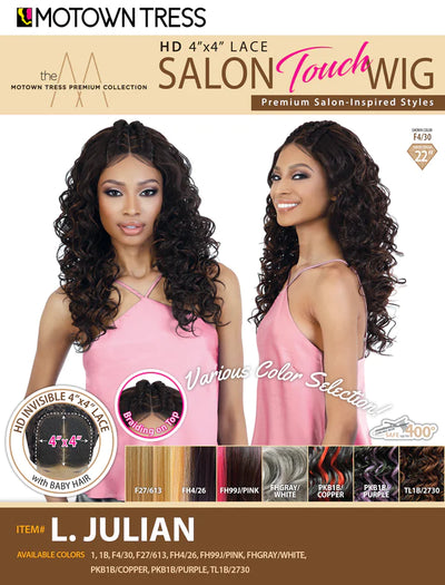 Motown Tress HD 4"x4" Lace Salon Touch Wig - L.JULIAN - Elevate Styles
