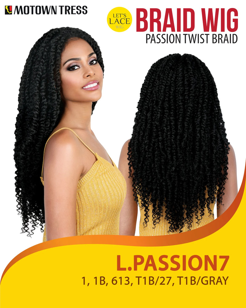 Motown Tress Braid Lace Front Wig - Passion Twist Braid  L.PASSION7 - Elevate Styles