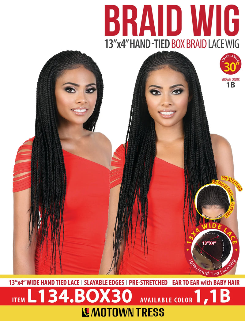 Motown Tress 13x4 Box Braid Lace Wig - L134.BOX30 - Elevate Styles