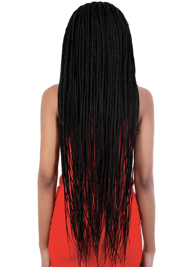 Motown Tress 13x4 Lace Box Braid Wig L134.BOX38 Color 1B - Elevate Styles