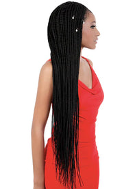 Thumbnail for Motown Tress 13x4 Lace Box Braid Wig L134.BOX38 Color 1B - Elevate Styles