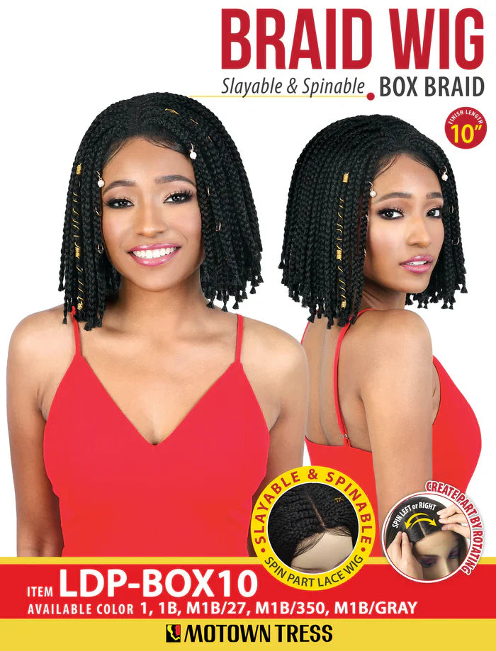 Motown Tress Box Braid Slayable & Spinable Part Lace Wig LDP BOX10 - Elevate Styles