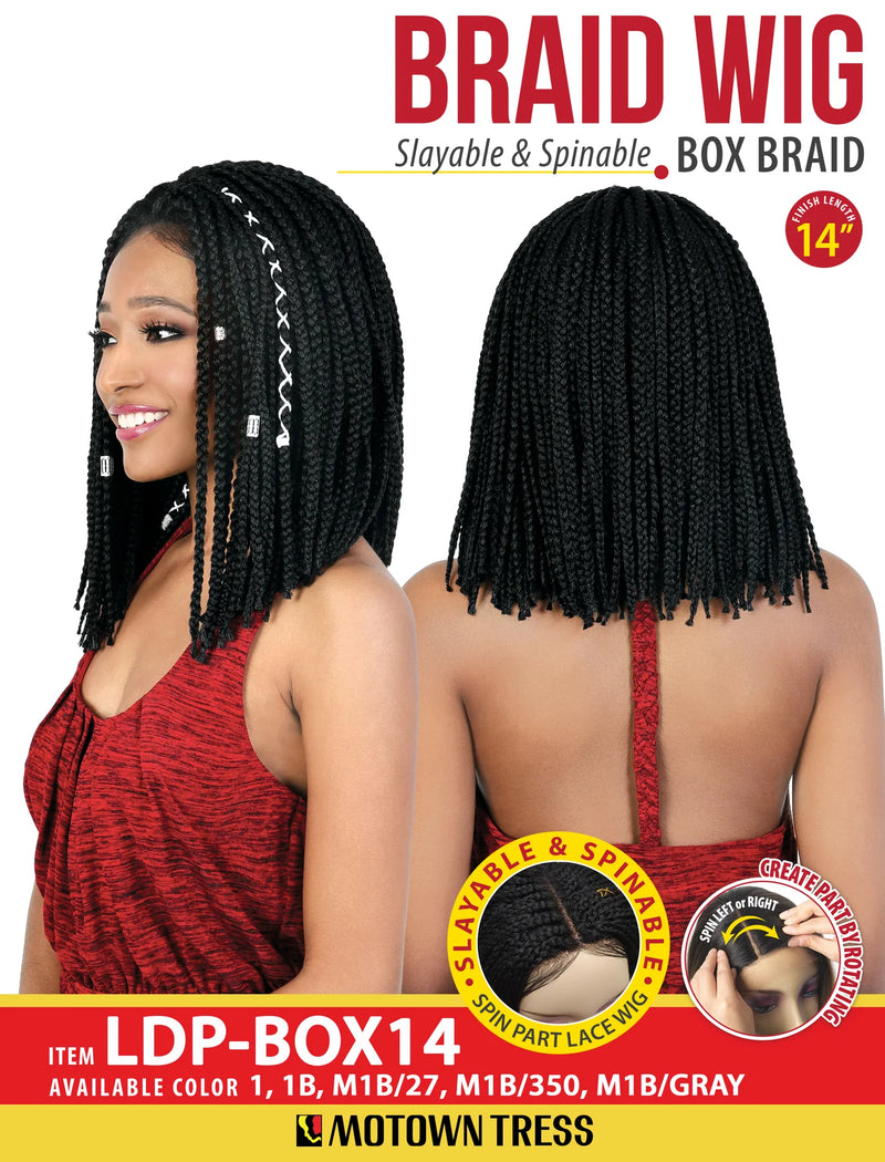 Motown Tress Slayable & Spinable Part Lace Wig - BOX BRAID  LDP.BOX14 - Elevate Styles