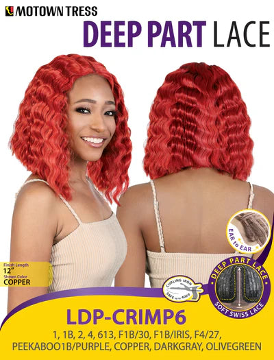 Motown Tress Swiss Deep Part Lace Front Wig LDP.CRIMP6 - Elevate Styles