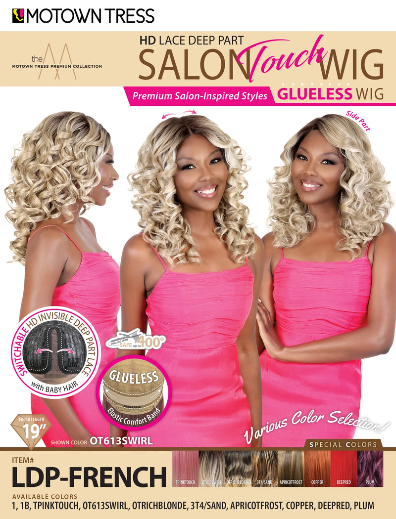 Motown Tress HD LaceDeep Part Salon Touch Wig LDP French - Elevate Styles