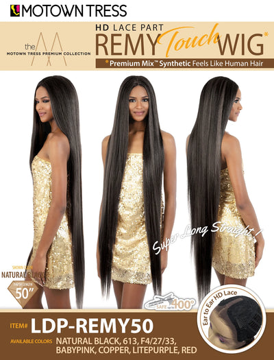 Motown Tress Remy Touch HD Lace Part Wig - LDP-REMY50 - Elevate Styles
